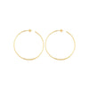 60mm x 1.2mm Hoop Post Earrings