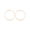 60mm x 1.2mm Hoop Post Earrings