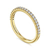 14K Yellow Gold Diamond Matching Wedding Band