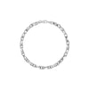 Plated Sterling Silver Flat Multi-Link Bracelet