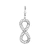 Plated Sterling Silver Figure 8 Tube Dangle Earrings