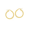 Twisted Rope Hoop Earrings