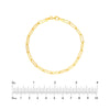 3.80mm Hollow Paper Clip Chain with Pear Lock