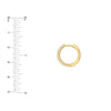 5 Row Diamond Pave Huggies (3/4tcw)