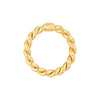 Double Twist Polished Tube Ring