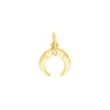 Crescent Moon Charm with 1pt Diamond