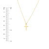 Diamond Scattered Cross Necklace