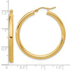 10K Polished Hinged Hoop Earrings