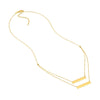 Mini Bar Layered Duo Adjustable Necklace
