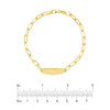 Oval Paper Clip ID Bracelet