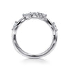 14K White Gold Diamond Wedding Band