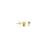 Cross Profile Stud Earrings