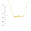 Gothic Capricorn Nameplate Necklace