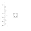 10.50mm Small Square Hoop Earrings