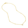 3/4tcw Diamond Cluster &amp; Bezel Station Necklace