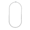 Diamond Halfway Tennis Straight Necklace (7tcw)