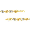 Two-Tone Knotted Link Chain Bracelet