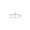 Sideways Cross Ring with 1/6tcw Diamond
