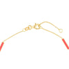 Neon Pink Enamel Alternating Bar Bracelet