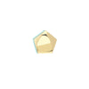 Domed Pentagon Stud w/Lt. Turq Enamel