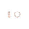 5/8tcw Diamond 10mm Hoop Earrings