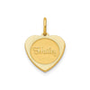 Heart Disc Name Plate