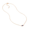 Sterling Silver CZ Evil Eye Necklace