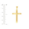 Beveled Edge Cross Pendant