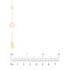 Two-Tone Open Heart on Box Chain Necklace