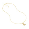 Diamond Gothic “R” Necklace