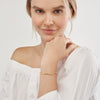 Diamond Paper Clip Link Bracelet