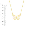 Butterfly Carving Pendant Necklace