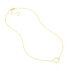 Interlocking Open Circles Adjustable Necklace