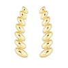 Graduated Oval Climber Earrings