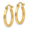 14K Polished Hoop Earrings