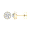 14K 1.16Ct Certified Lab Grown Diamond Hoop Earrings ( Igi Certified )