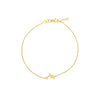 Plated Sterling Silver Mini CZ Dolphin Bracelet