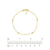 Diamond Marquise Bezels and Beads Bracelet