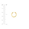 Reversible Two-tone D/C Hoop Earrings