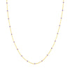 Lilac Enamel Bead Saturn Chain