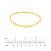 Graduated Half Moon Link Bracelet