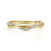 14K Yellow Gold Diamond Matching Wedding Band