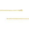 2.5mm Paper Clip Chain with Pear Shape Lock
