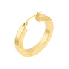 20mm Round Square Tube Hoop Earrings