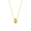 Love Knot Pendant Cable Necklace