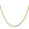 14K 2mm Diamond-Cut Rope Chain