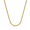 4mm Light Rope Chain with Lobster Lock
