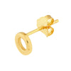 Open Circle Stud Earrings