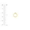 Diamond Trinity Door Knocker Stud Earrings
