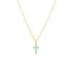 Lt.Turquoise Cross Necklace